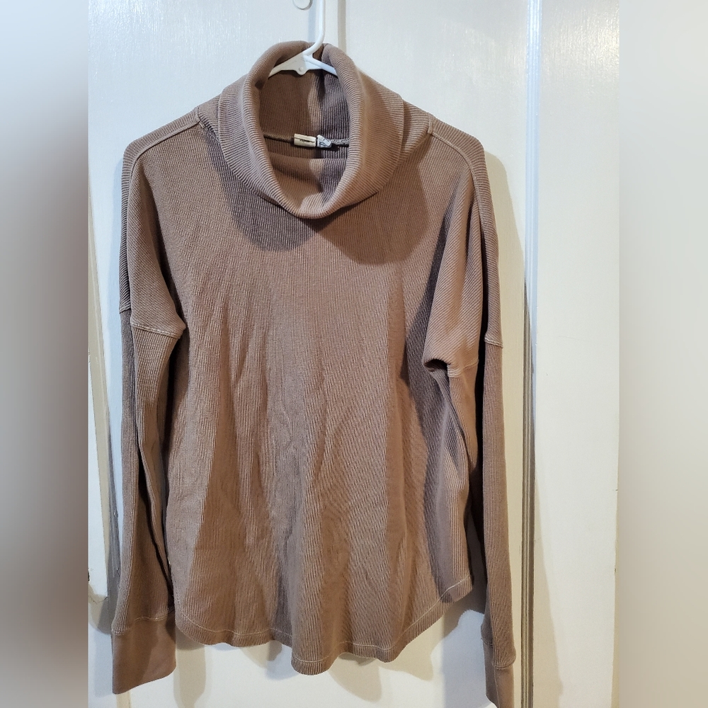 Tentree Light Brown Turtleneck Longsleeve